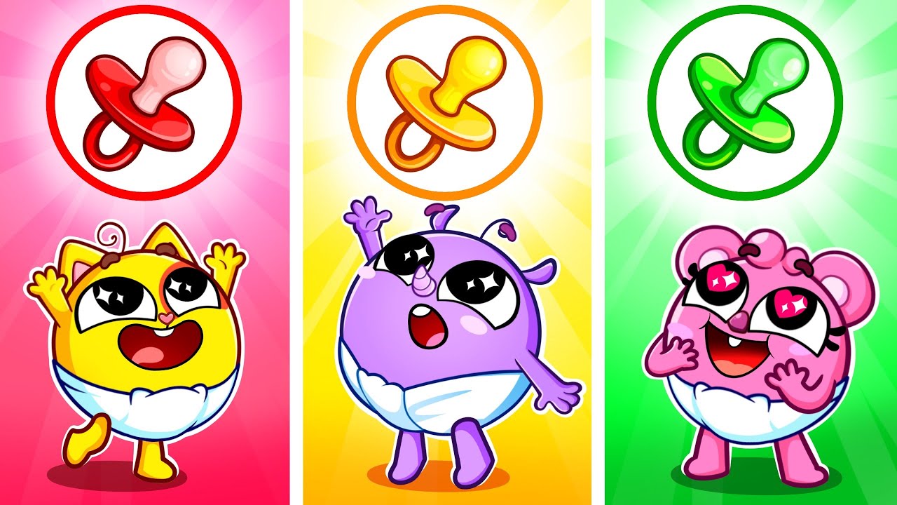 Colorful Fun!🌈 Babies Pick Their Favorite Color🎉 Kids Songs 🐱 Muffin Socks