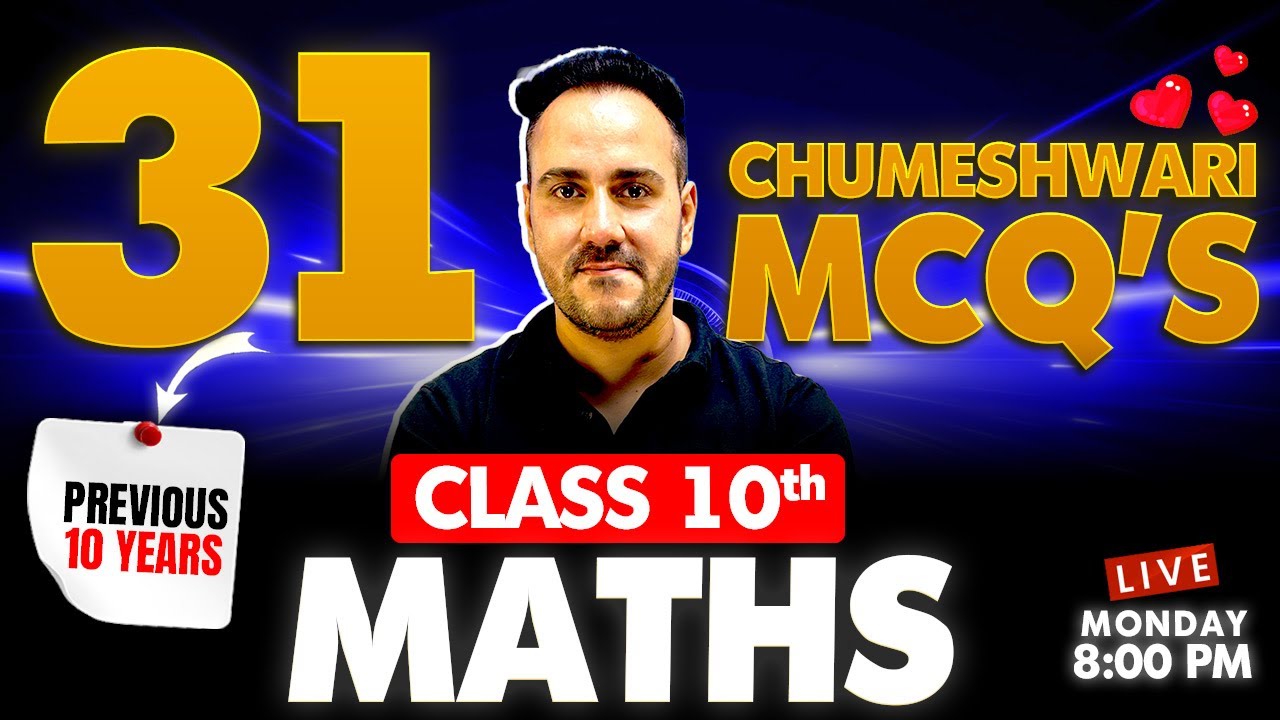 31 Most Important MCQs of Class 10th Maths Board Exam with Ushank Sir | Complete Syllabus Revision