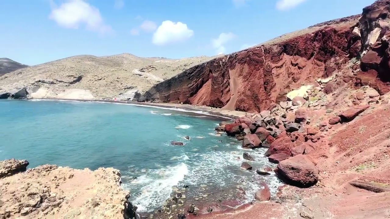 Red Beach | Santorini | Greece #redbeach #santorini #greece #viral #video