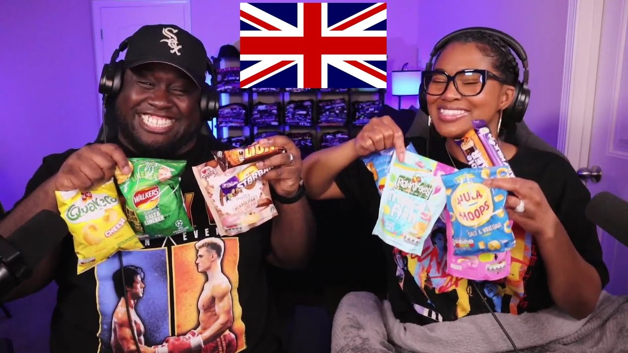 Kidd and Cee Try British Snacks