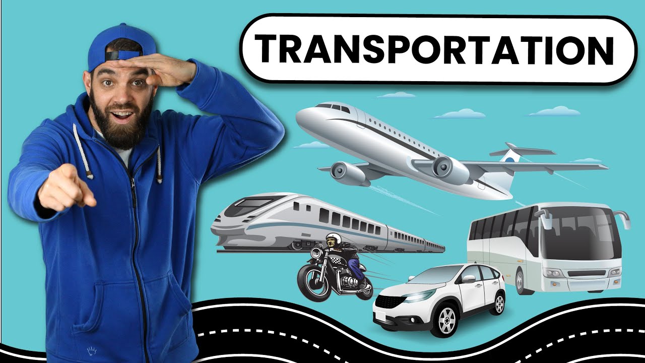 TRANSPORTATION | English Vocabulary for Kids | How do you go to school?