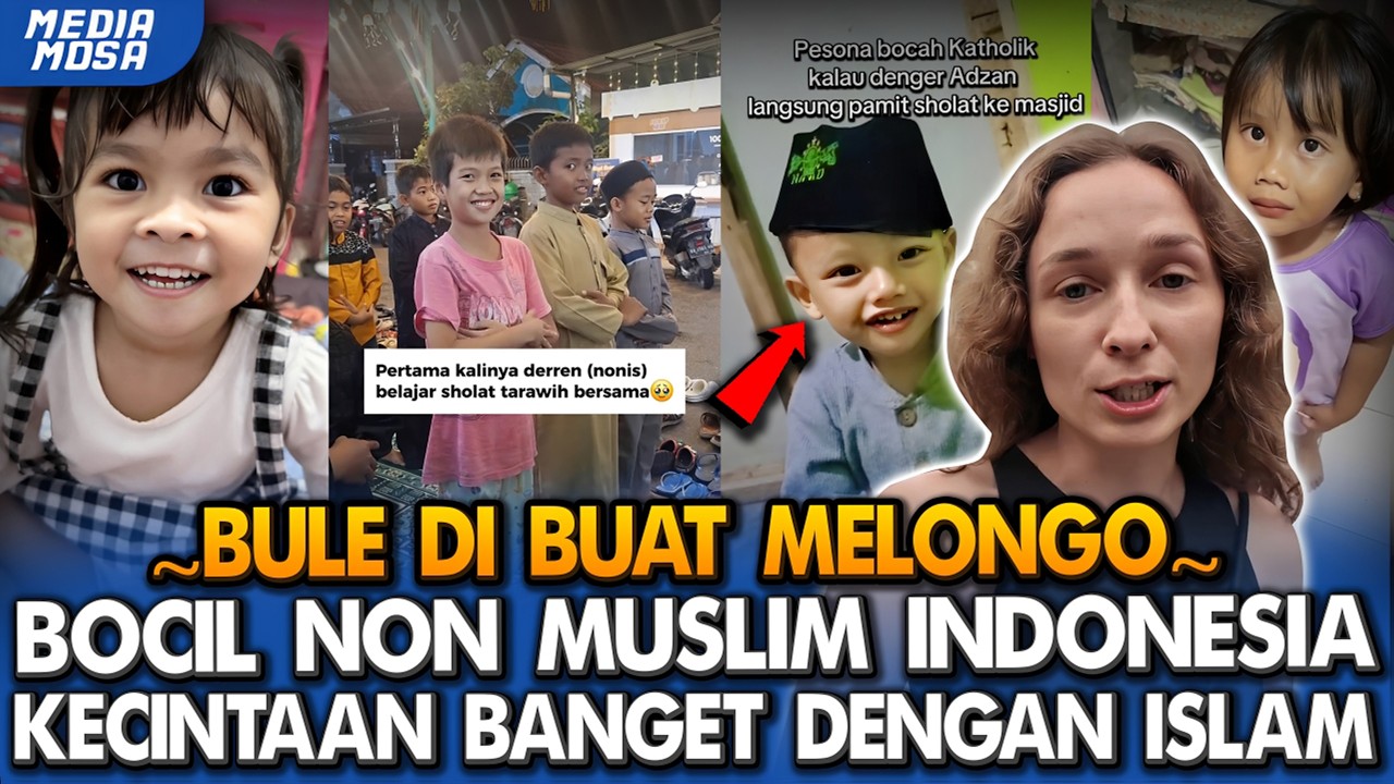 Bocil Non-Muslim ini Kecintaan Banget Sama Islam‼️Toleransi INDONESIA Bikin BULE Kagum