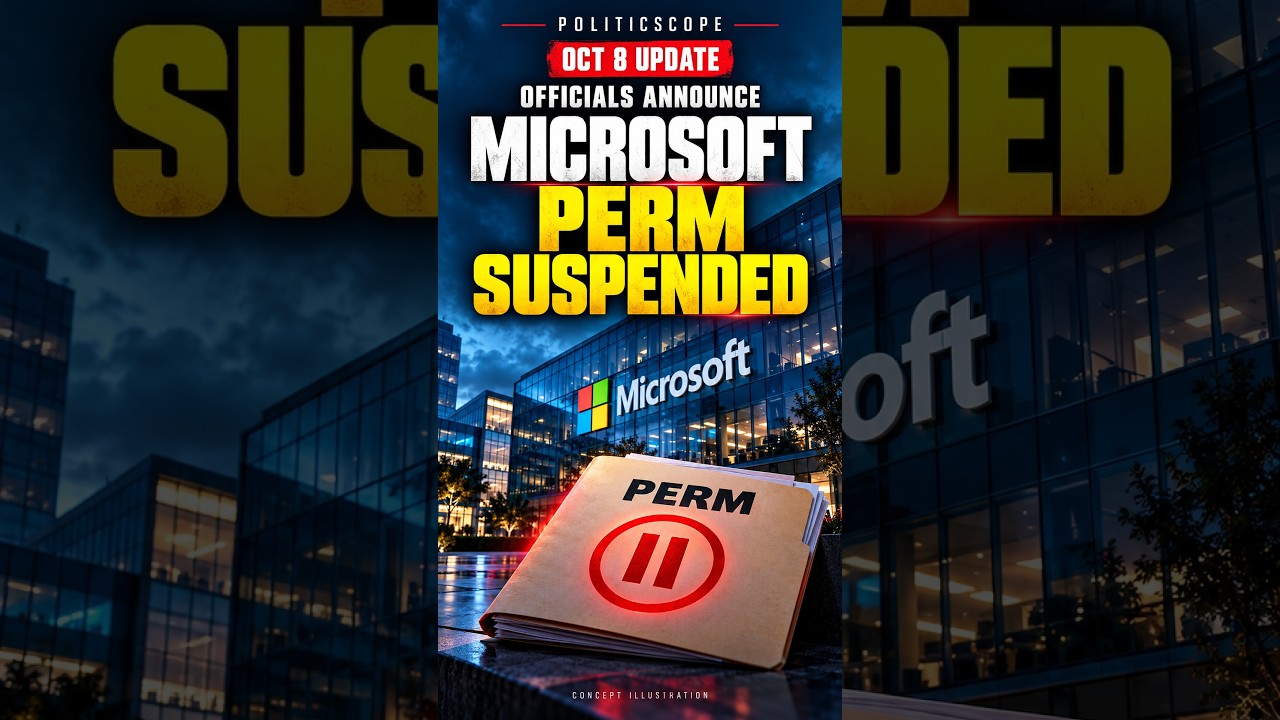 Microsoft исключена из ключевой программы получения грин-карты | 8 октября #shorts #microsoft #gr...