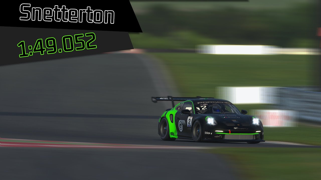 iRacing Porsche 911 GT3 Cup (992) HOTLAP 1:49.052 - Porsche Cup 2024 S3 W1 Snetterton
