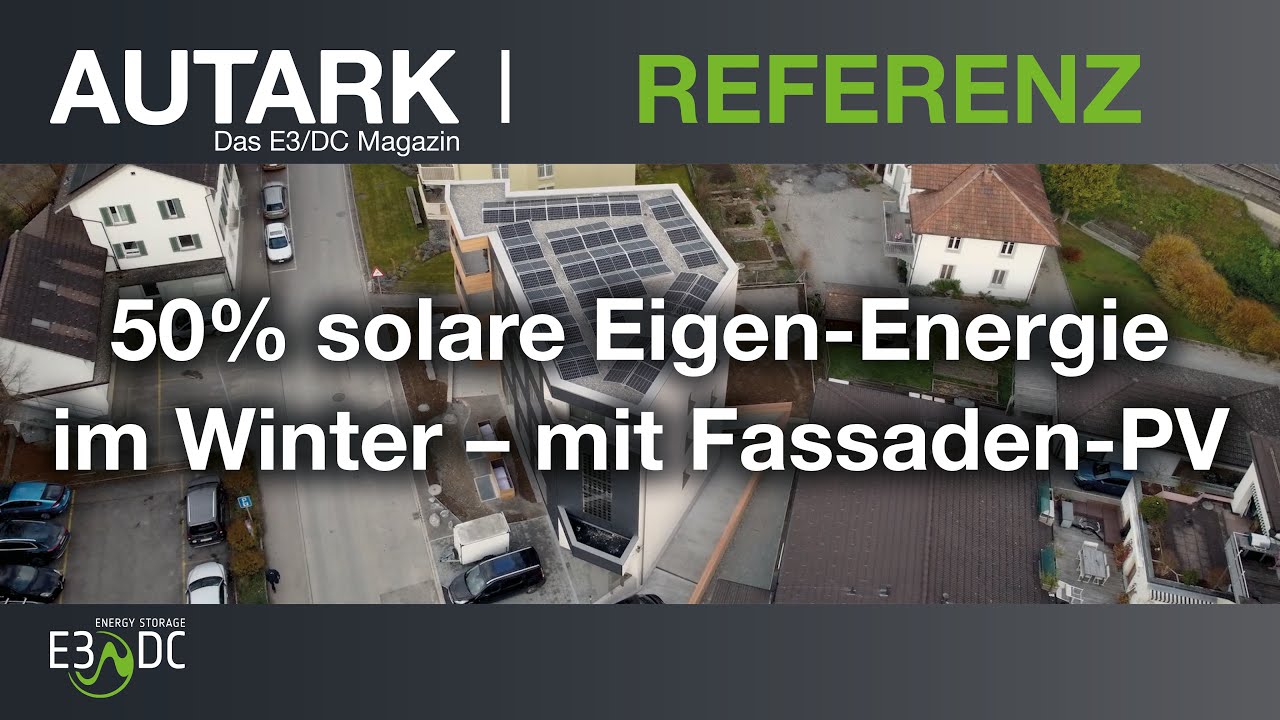 50% solare Eigen-Energie im Winter – mit Fassaden-PV