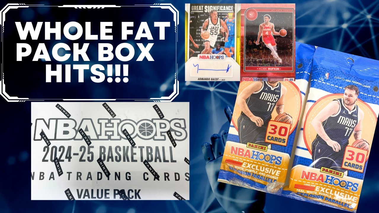 2024-25 Panini NBA Hoops Basketball Fat Pack Box Break and Review