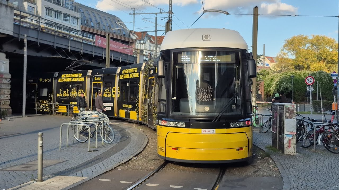 Tram Berlin | Mitfahrt in der M6 von Werneuchener Straße bis S Hackerscher Markt im F8Z 9059-A