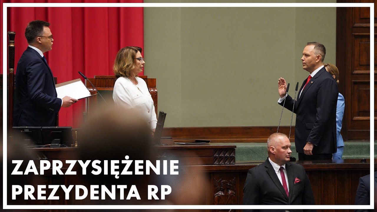 Uroczystość zaprzysiężenia Karola Nawrockiego na Prezydenta RP przed Zgromadzeniem Narodowym