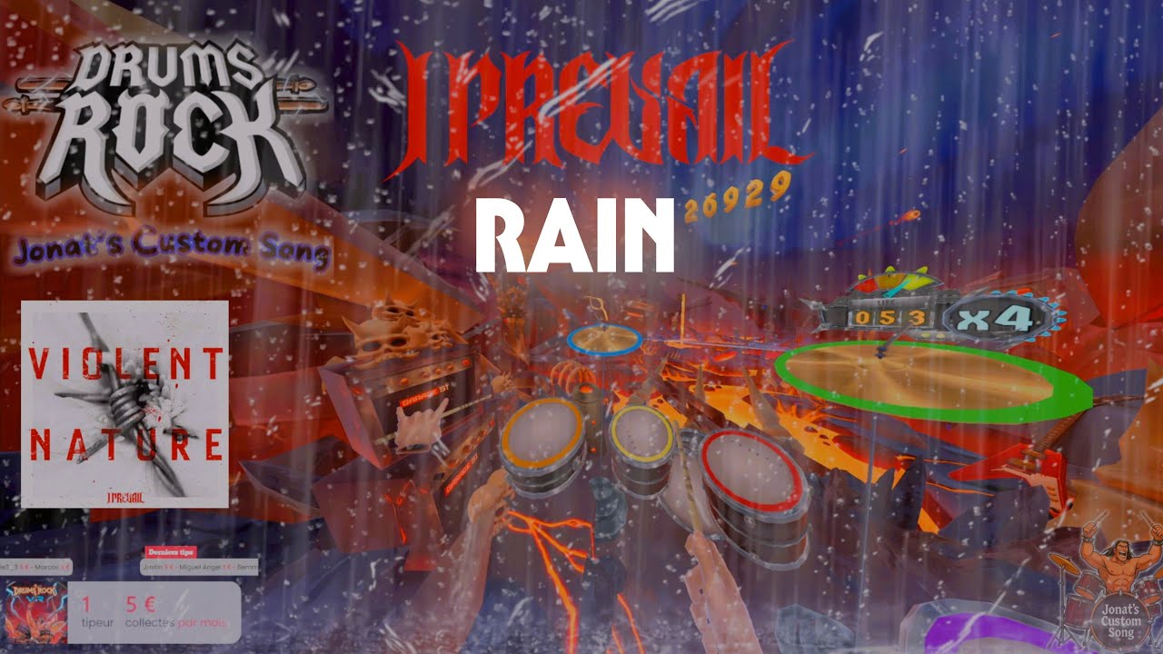 I Prevail – Rain | EMOTIONAL METALCORE VR Drum Cover 🥁🌧️ (Drums Rock VR)