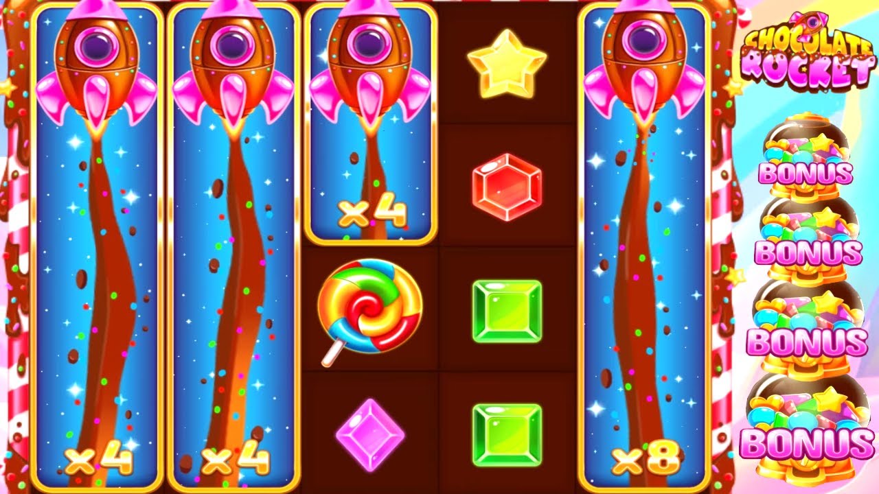 CHOCOLATE ROCKET SLOT LANDS 4 WILDS AND SOME BIG WINS