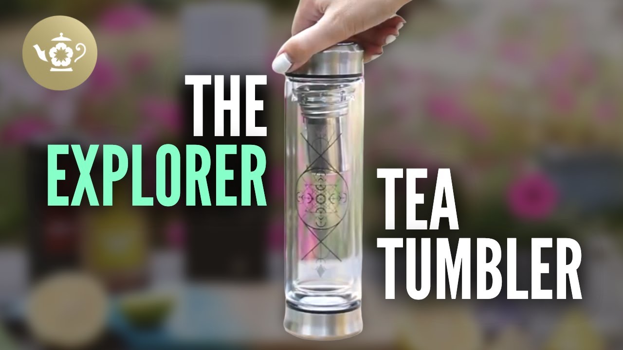 MUST HAVE Insulated Glass Tea Tumbler with Lid | Teabloom's Explorer Tumbler