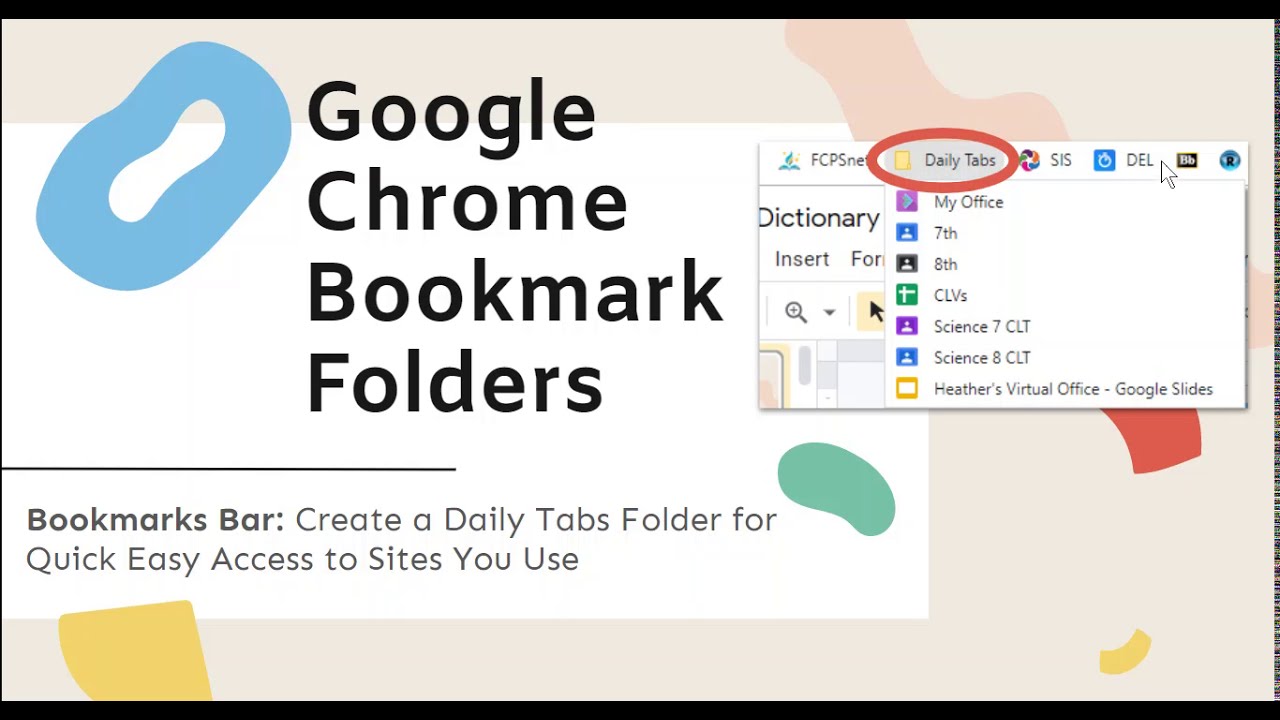 How to Create Bookmark Folders in Google Chrome: For Students & Teachers!