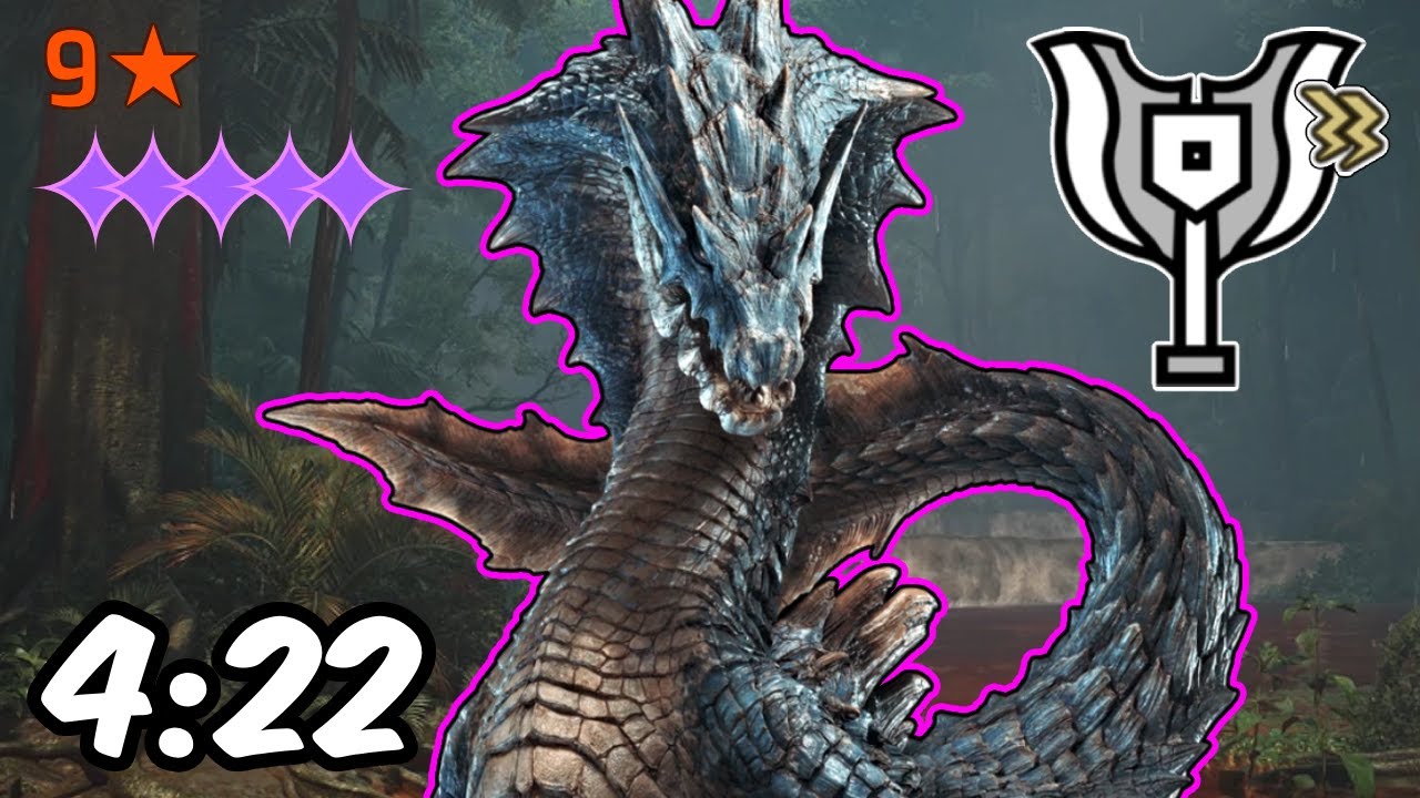 Monster Hunter Wilds - Tempered Lagiacrus  9★ 5✦ VS Charge Blade 04'22''60 (No Heroics)