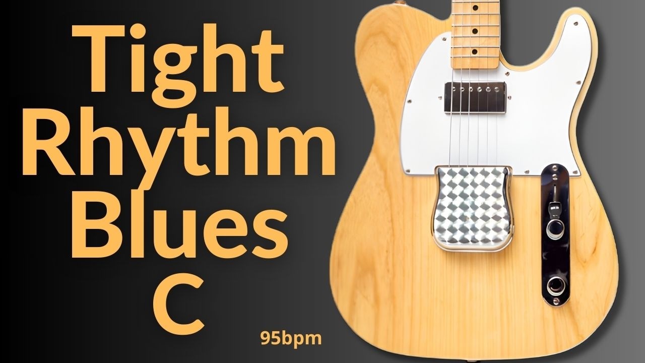 Tight Rhythm Blues Guitar Backing Track in C Major l BT 623