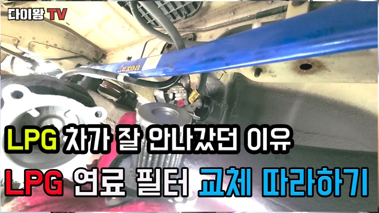 LPG 가스차인데 차가 잘안나갔던 이유? 그 원인중 하나인 가스 연료필터를 교체해 봅시다