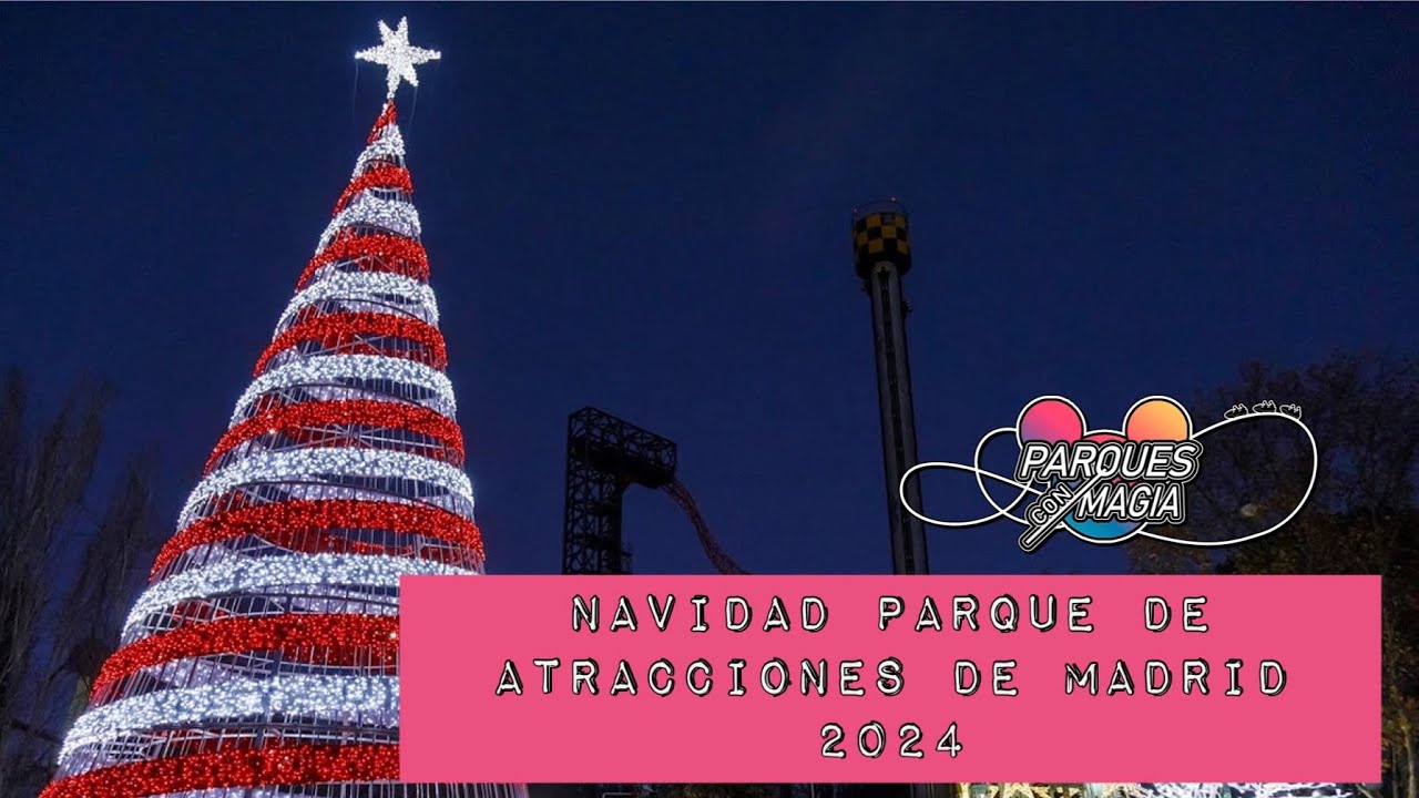 Navidad 2024 Parque de Atracciones de Madrid -Winterland- [4K]