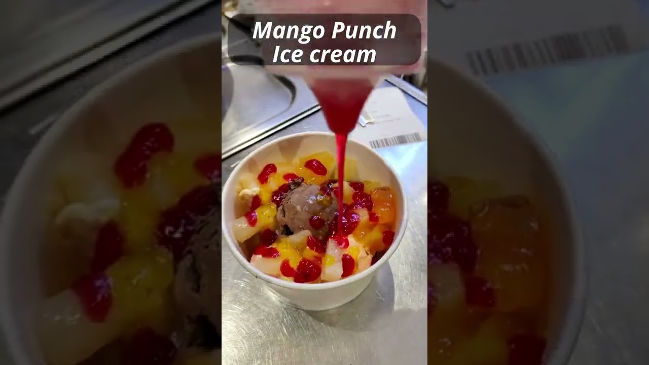 Mango Punch Ice-cream #icecream  #asmrfood  #icecreamasmr  #asmr  #icecreamrolls #streetfood