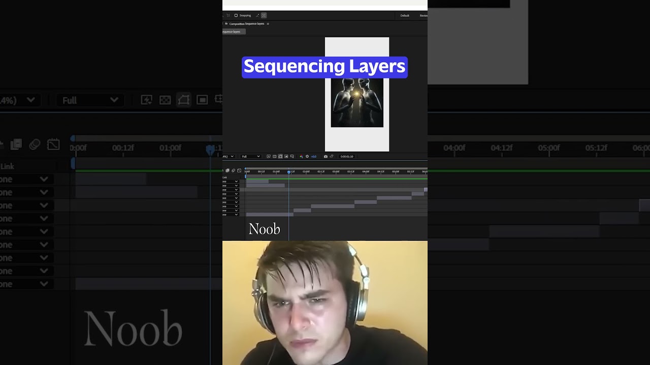 How to Sequence Layers in After Effects in Seconds! 🔥 #aftereffectstutorial