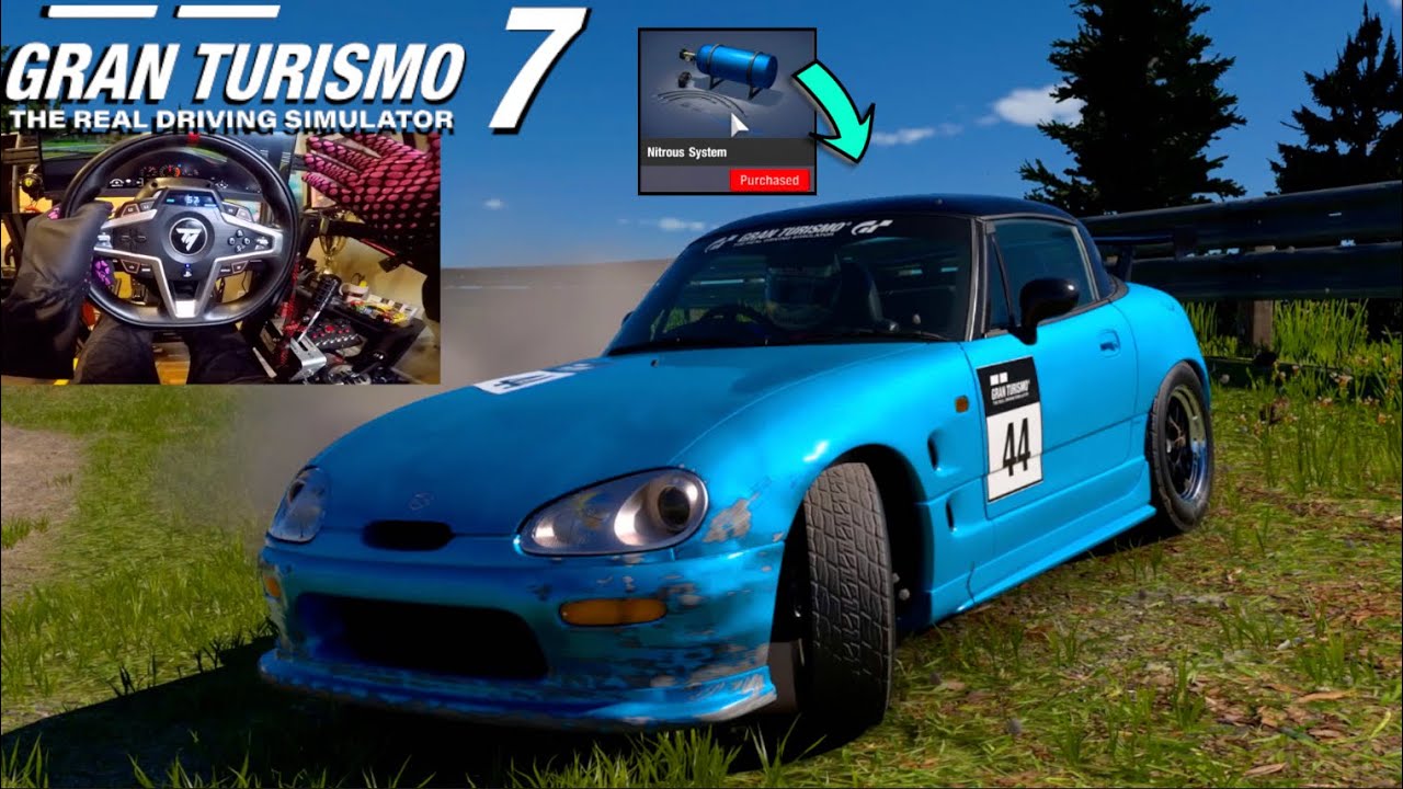 Gran Turismo 7 PS5 (Update 1.13) NEW Nitrous Rally 120hp Cappucccino w/Thrustmaster T248