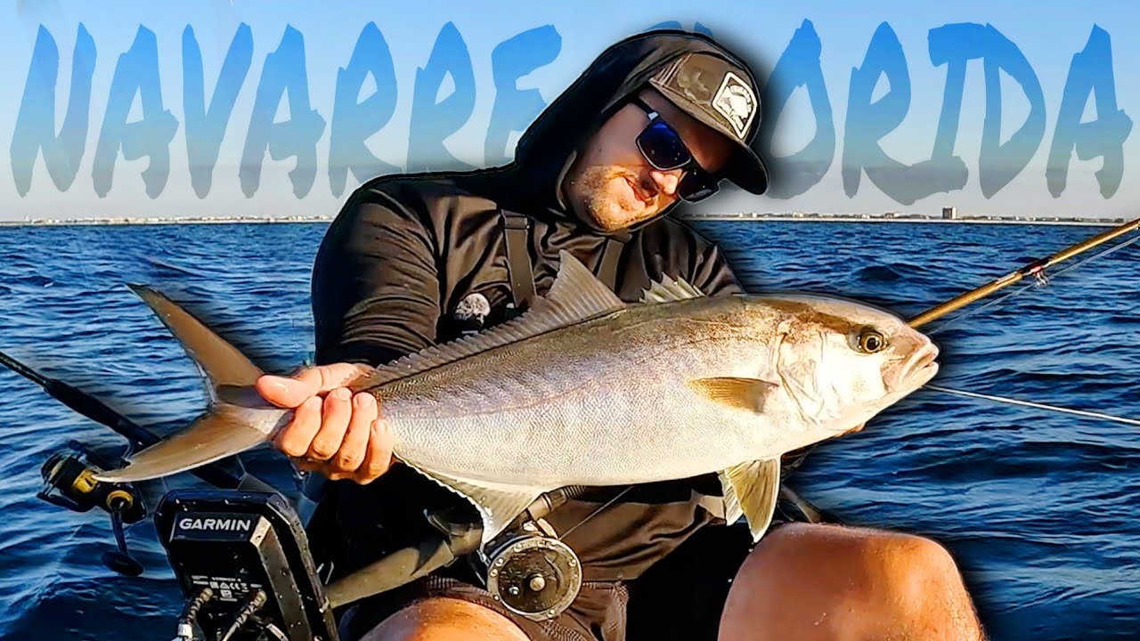 Рыбалка с каяка в открытом море, Наварра, Флорида *ЭПИЧЕСКИЙ МНОГОВИДОВЫЙ ДЕНЬ!*