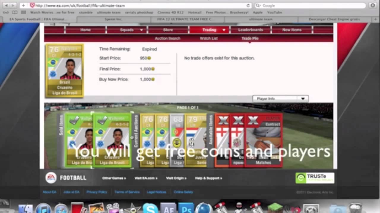 FIFA 12 UT hack coins