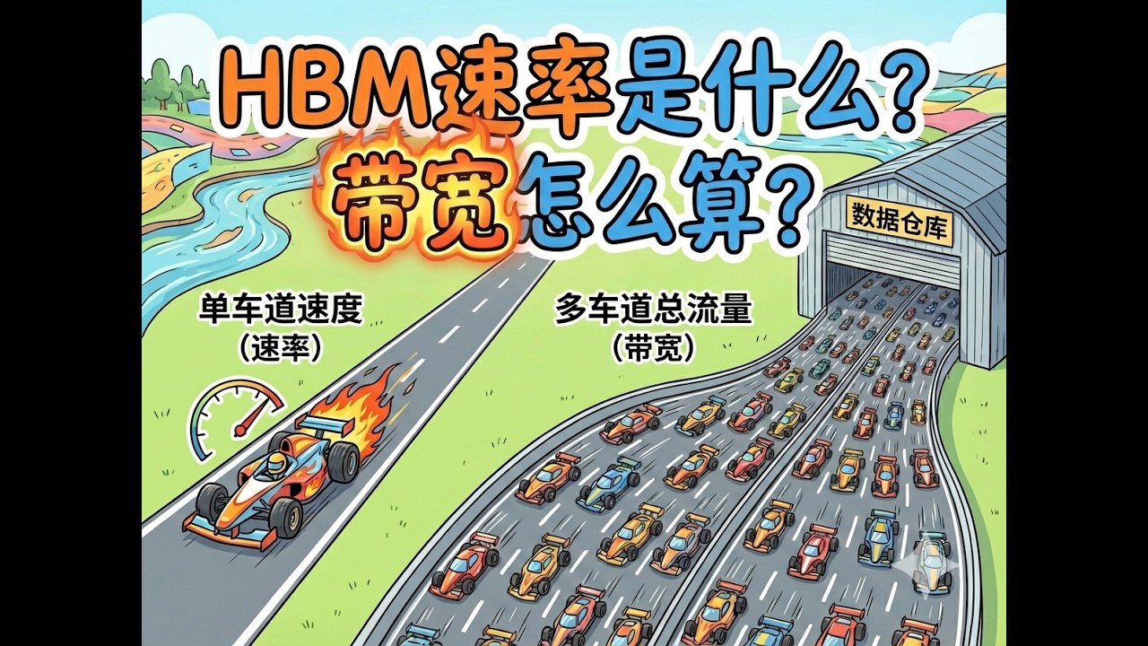 HBM速率是什么？显存带宽怎么算？