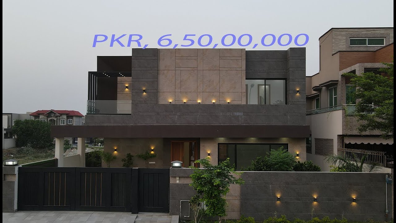 6.50 Crore, Phase 6 DHA Lahore, 1 Kanal House, Modern Design, 50X90, By President Group