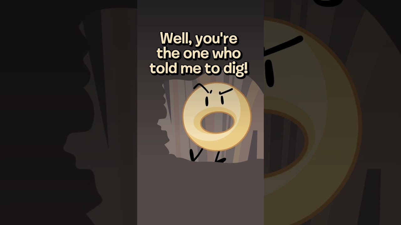 Мяч для гольфа против пончика 😱 #bfdi