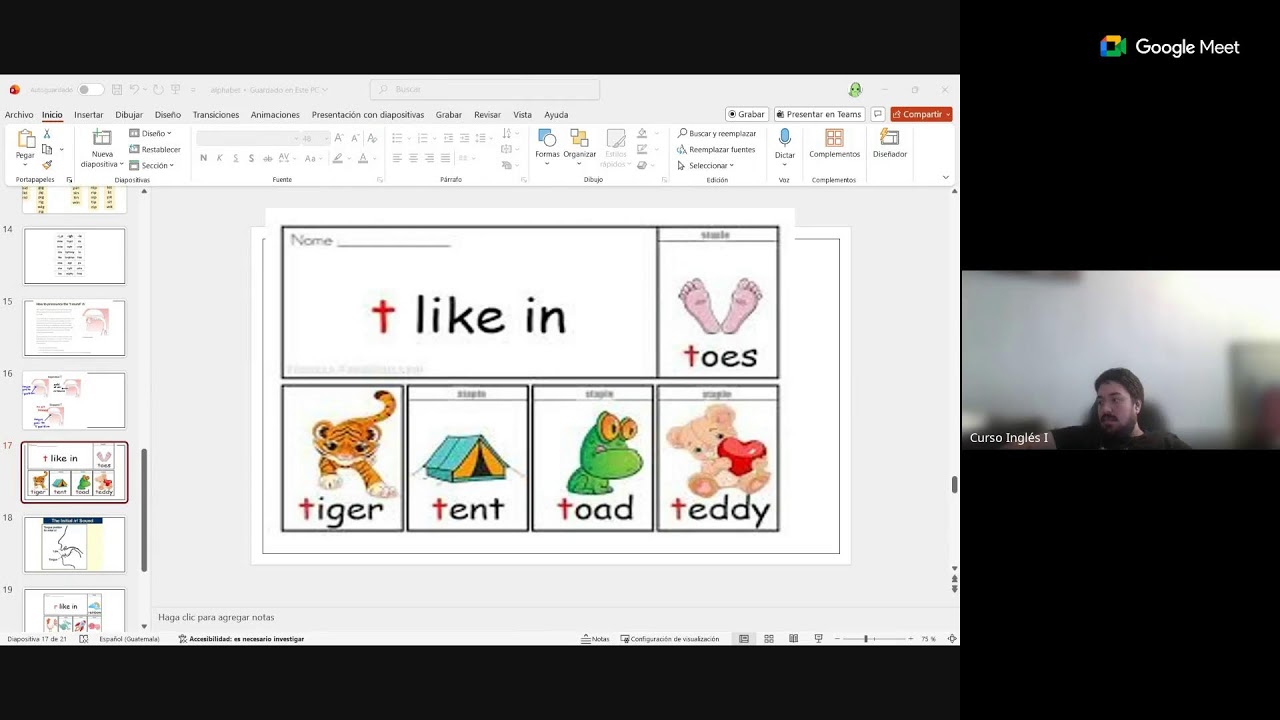 Inglés I - Semana 2 - Sábado
