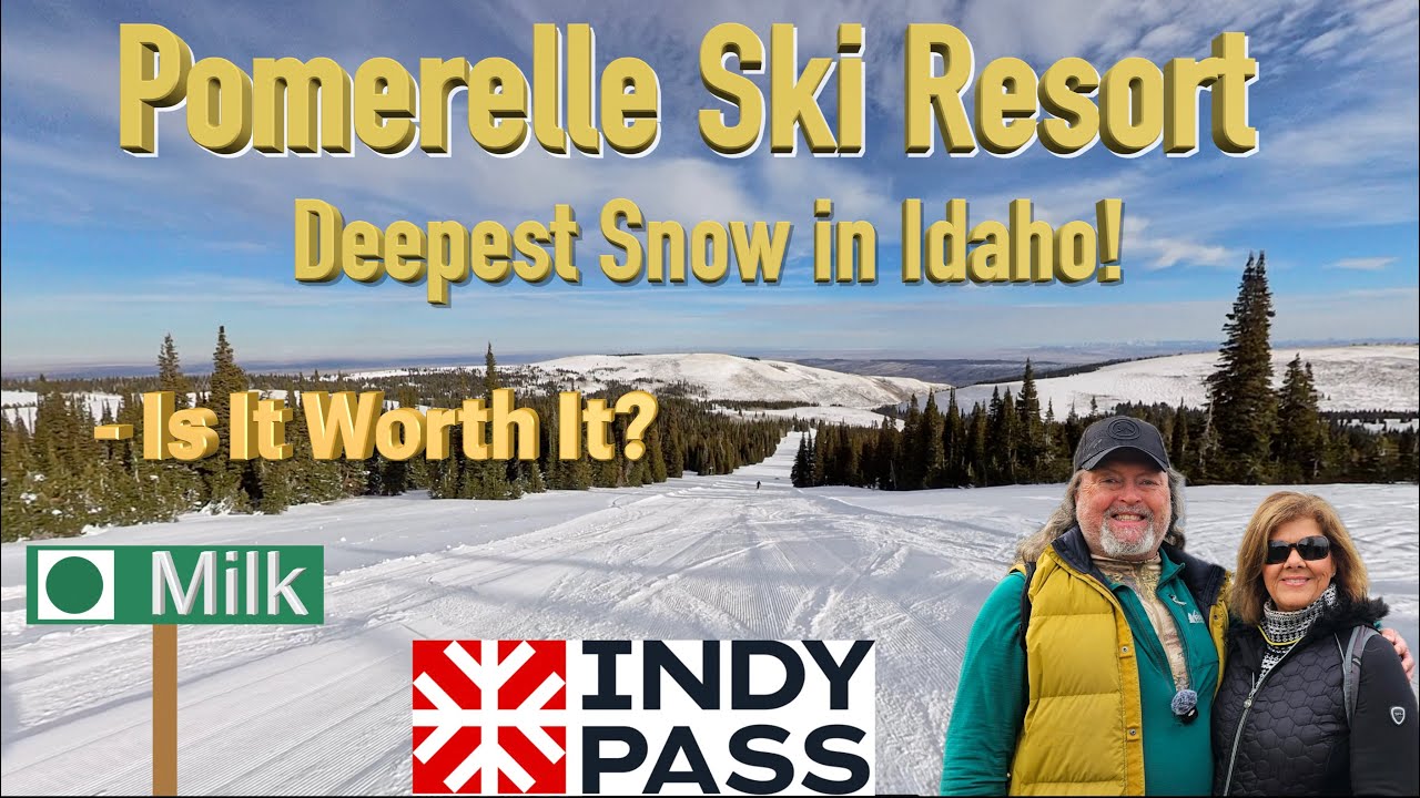 Видеотур по горнолыжному курорту Померель в Айдахо &mdash; стоит ли оно того? INDY PASS (4K, Insta360 X...