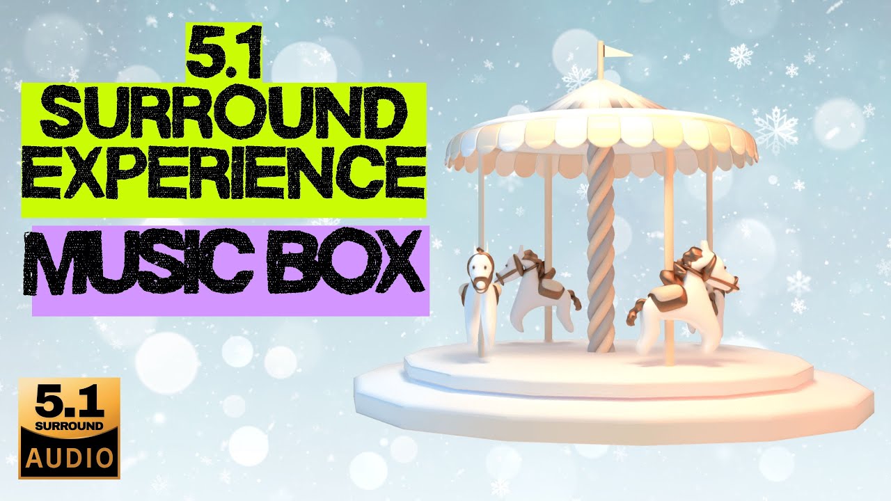 Carousel 5.1 Surround Music Box Rotating – Atmos Speaker Experience