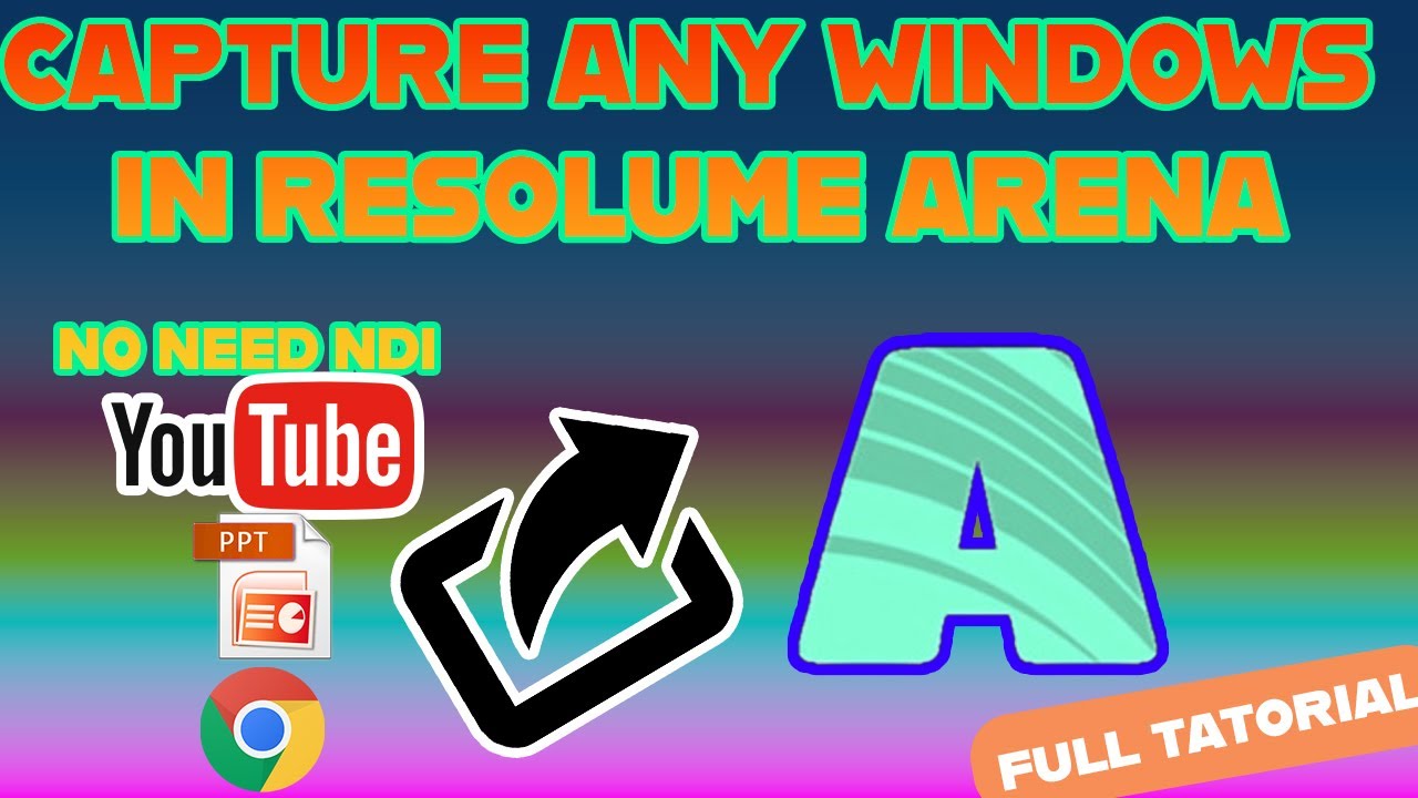 Capture Any Windows In Resolume Arena NO Need NDI