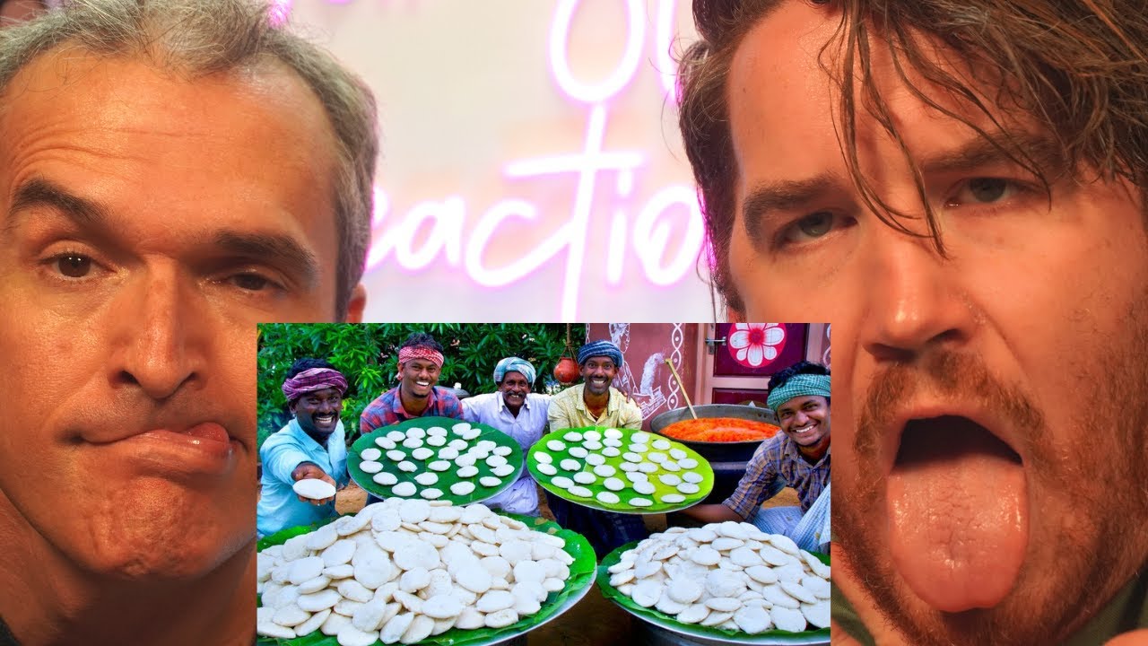 1000 IDLI with MUTTON KULAMBU | Best Combination Village Recipes | REACTION!!