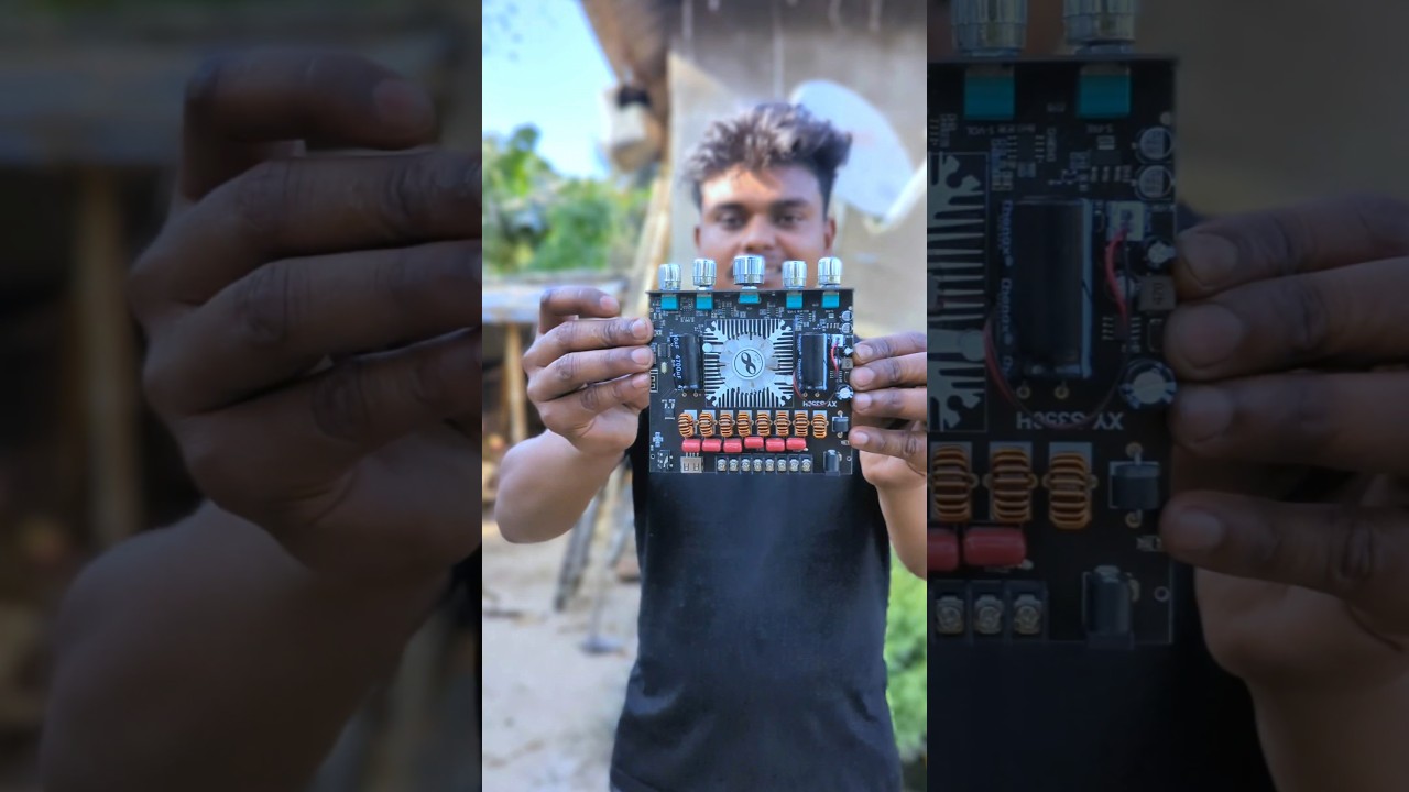 making homemade DJ music system + amplifier #shots #project #experiment #sujanexperiment