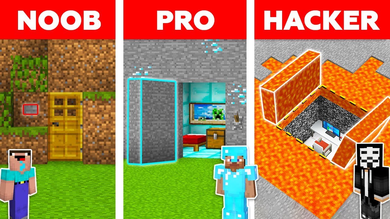 Minecraft НУБ vs ПРО vs ЧИТЕР: СКРЫТЫЙ ДОМ В МАЙНКРАФТ