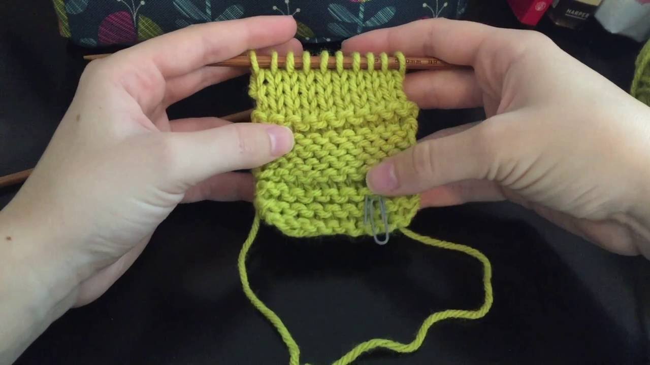 Common Beginning Knitter Mistakes:  Right vs Wrong Side