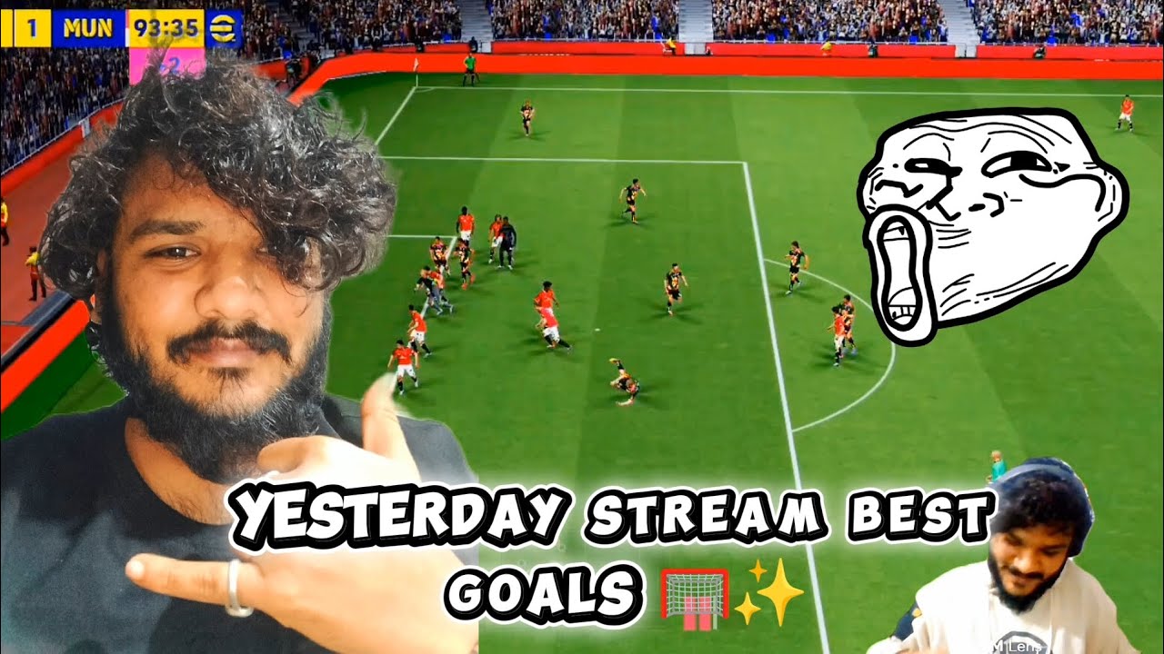 Yesterday live Stream best Goals 😁 | Edit khud ker Lena 😉🤙 | eFootBall Mobile 