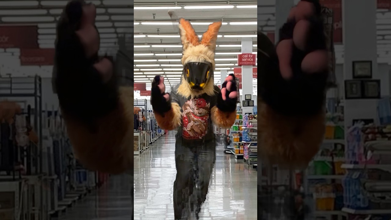 Every store as soon as it&rsquo;s November #protogen #furry #fursuit #kmart #christmas #shorts
