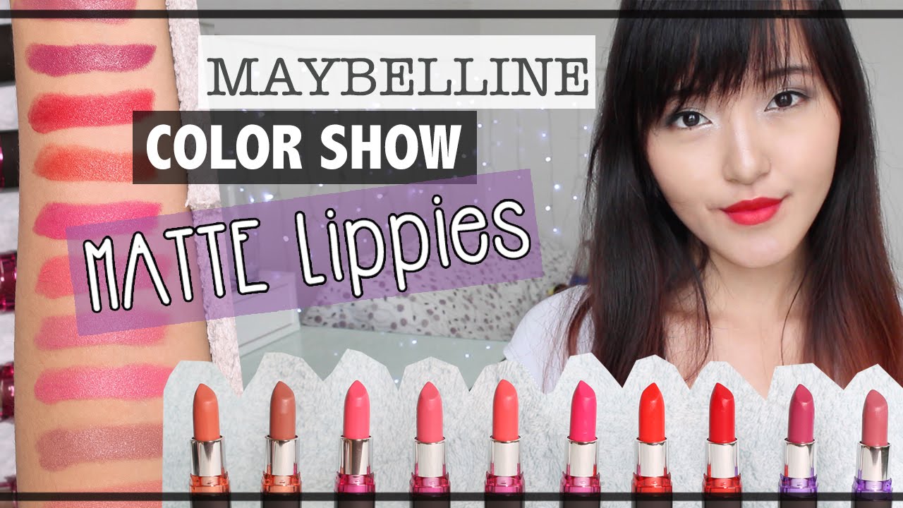 NEW! Maybelline Color Show MATTE Lippies ♡ Review + Swatch