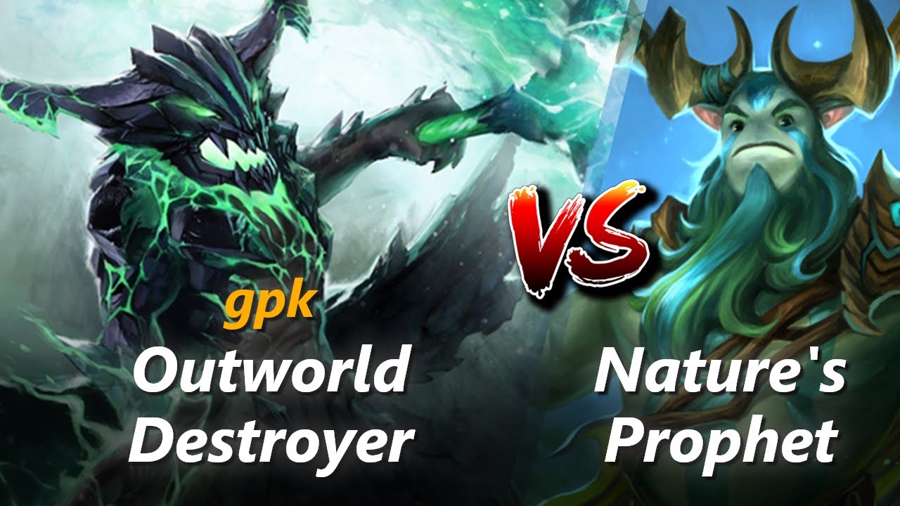 How to Outworld Destroyer mid vs Nature's Prophet (feat. gpk) | First 10 minutes