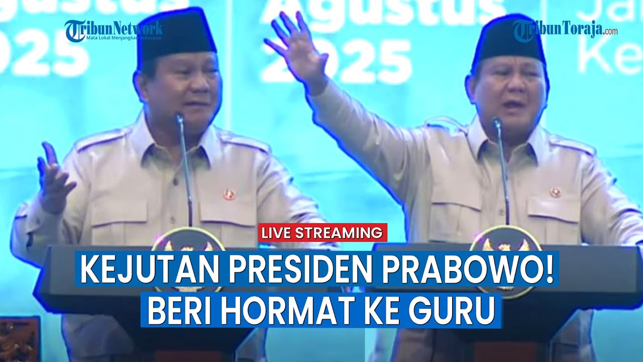 🔴Pidato Presiden Prabowo Berapi-api ke Ratusan Guru Sekolah Rakyat: Beri Hormat Tanda Bangga