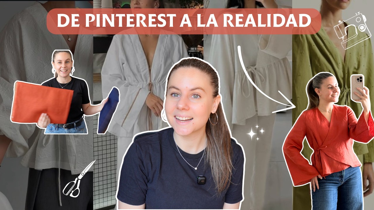 Por fin empiezo a coser una inspiración Pinterest!! | Patronaje y confección desde cero (VLOG)