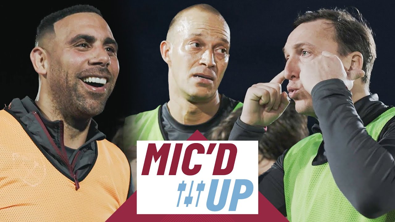 Mic’d Up With Mark Noble, Bobby Zamora & Anton Ferdinand | Exclusive U14s Training Session