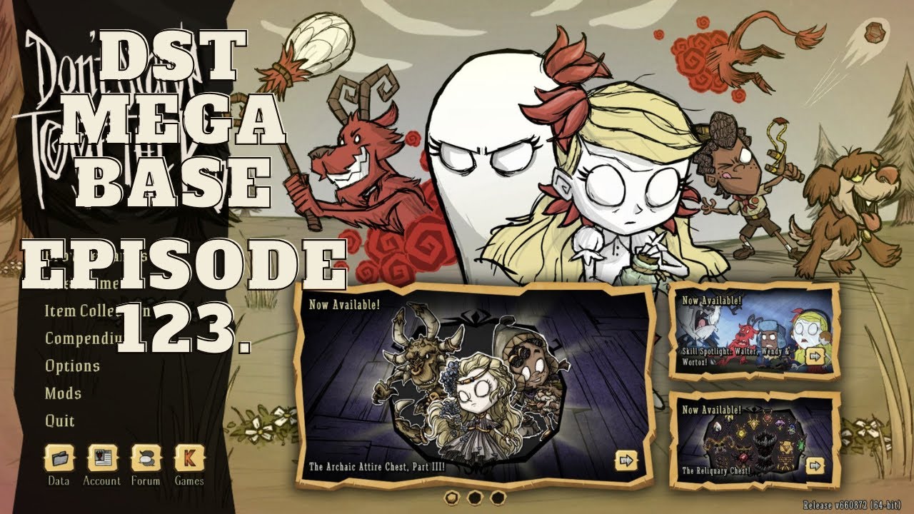 Ep. 123 Don't Starve Together. 8k days. Maxwell Mega base and chill