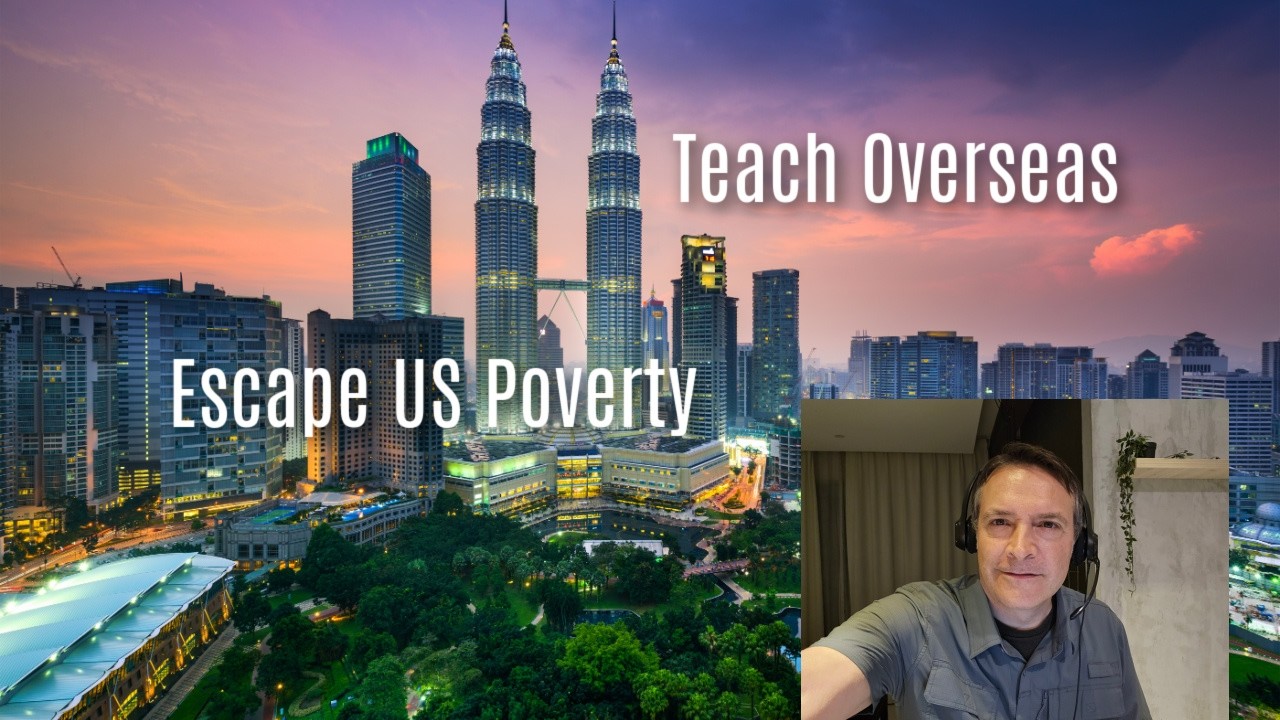 Teach Overseas Free Apartment, Escape US Poverty, Get out of Debt #minimalist #nomad