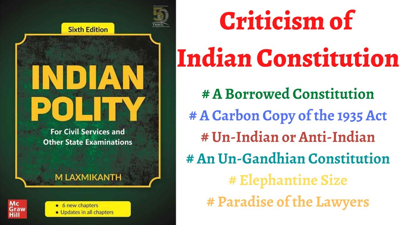 (V7) (Criticism of Indian Constitution) Indian Polity for UPSC/PSC Exams