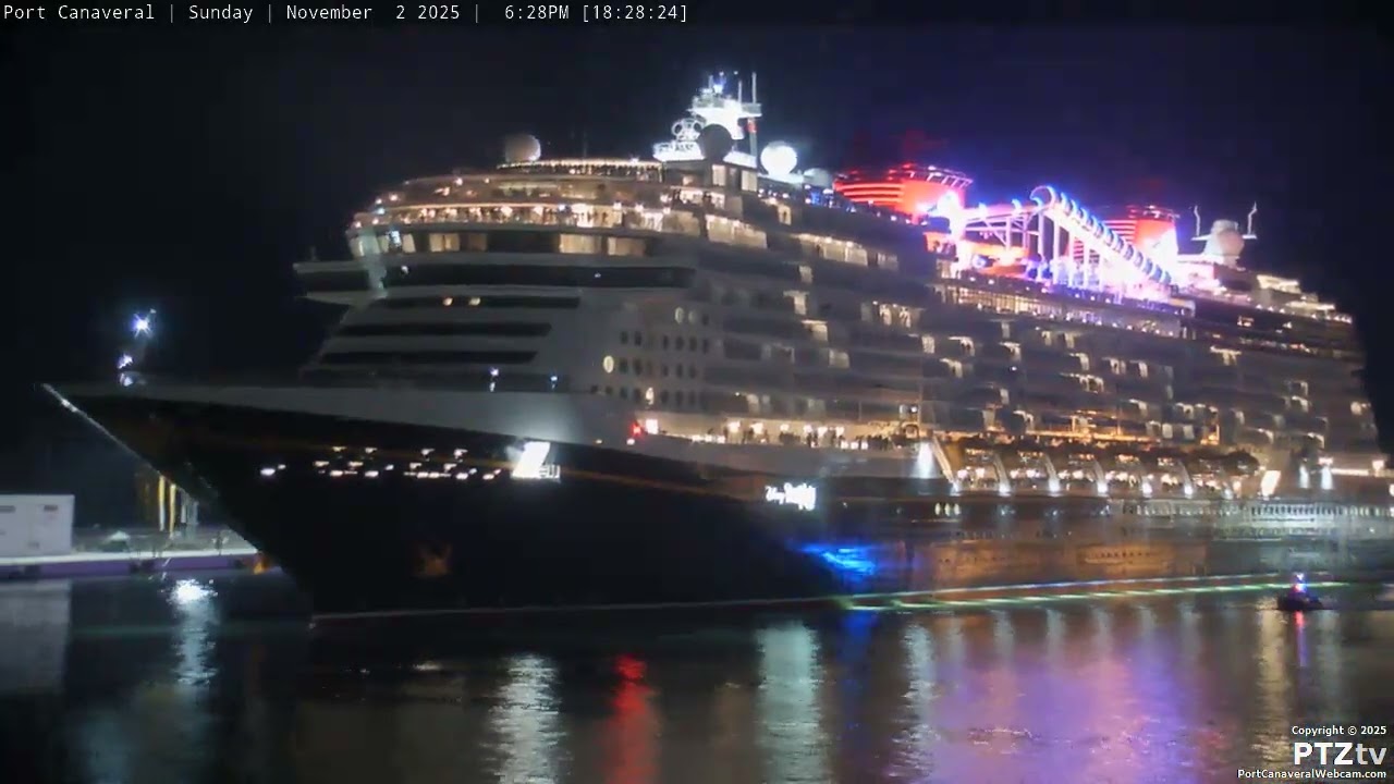 DISNEY DESTINY Arrival at Port Canaveral on 11/2/2025