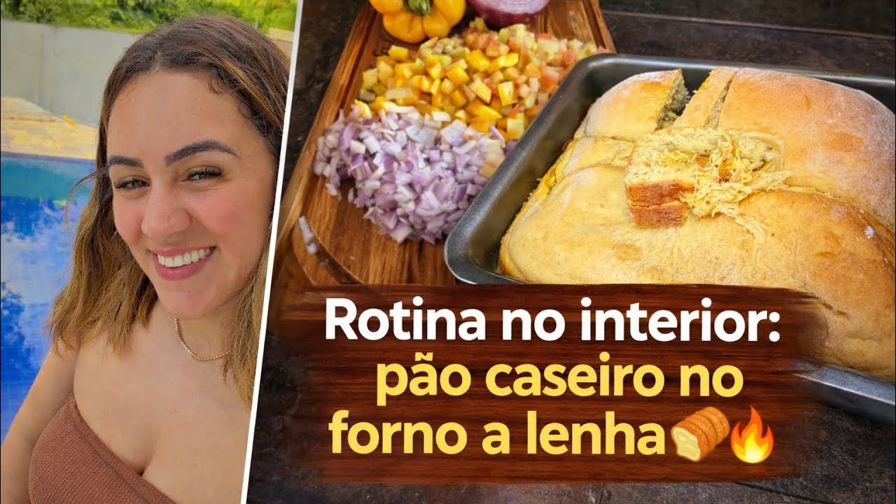 Pão caseiro no forno a lenha | receita simples e tradicional