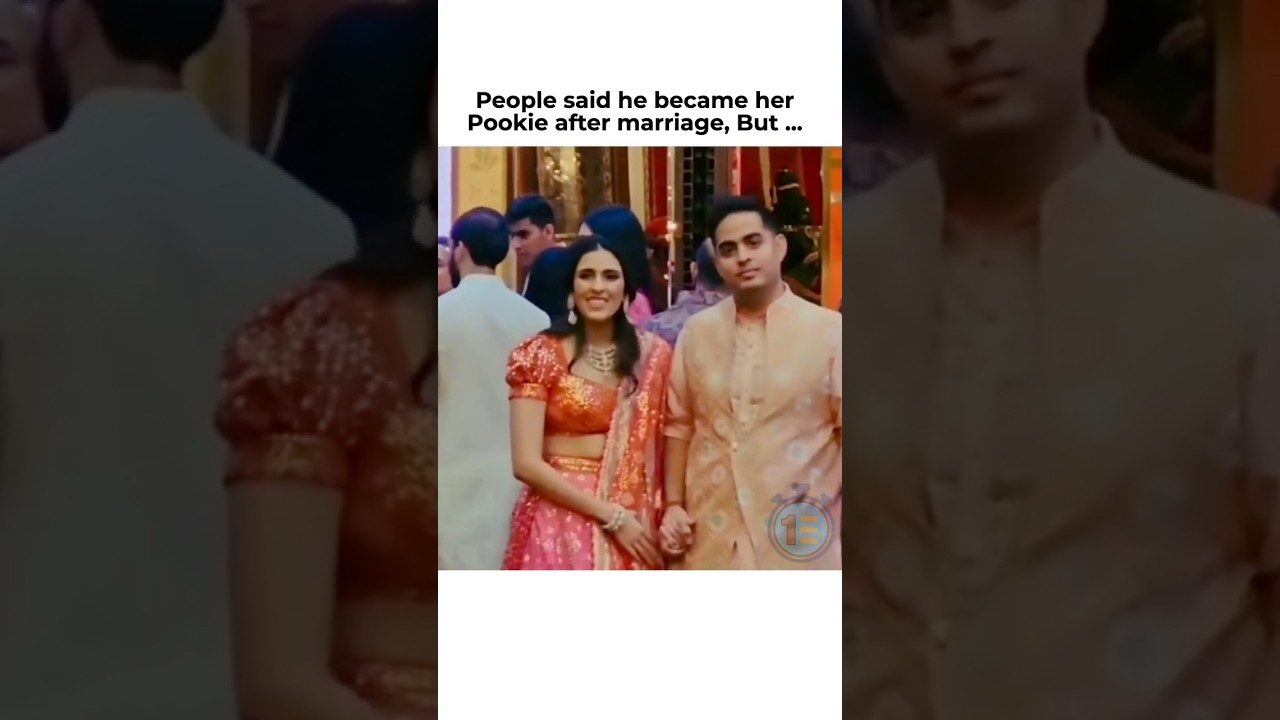Pookie after marriage? Nah, check the wedding day #shloka #akashambani #shorts #shlokaakash