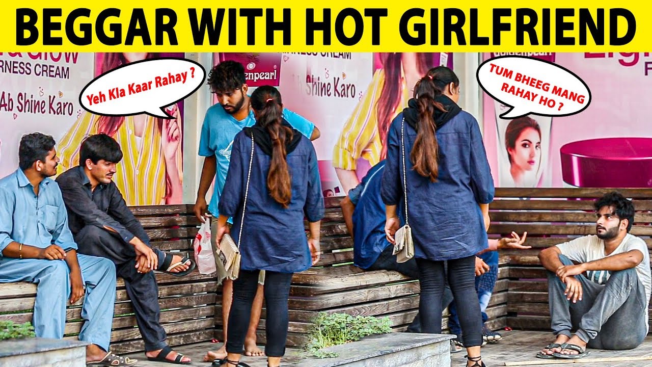 Beggar with Hot GirlFriend Prank in Pakistan - Lahori PrankStar
